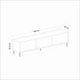 Hanah Home Soporte de TV Imaj - Marble, White